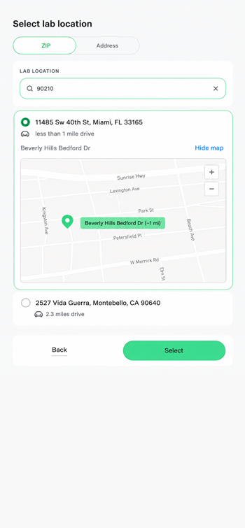 App screen