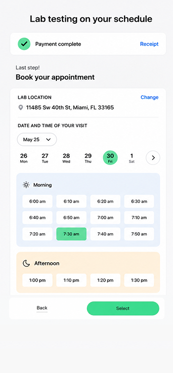 App screen