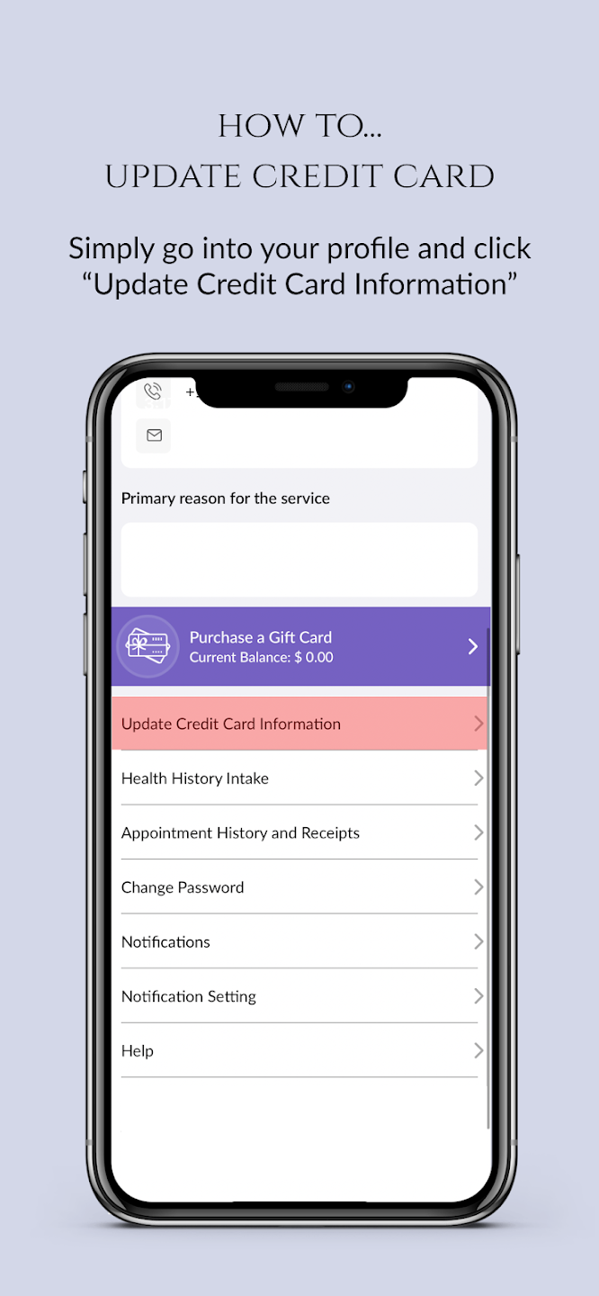 App screen