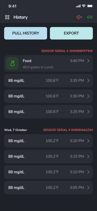 App screen